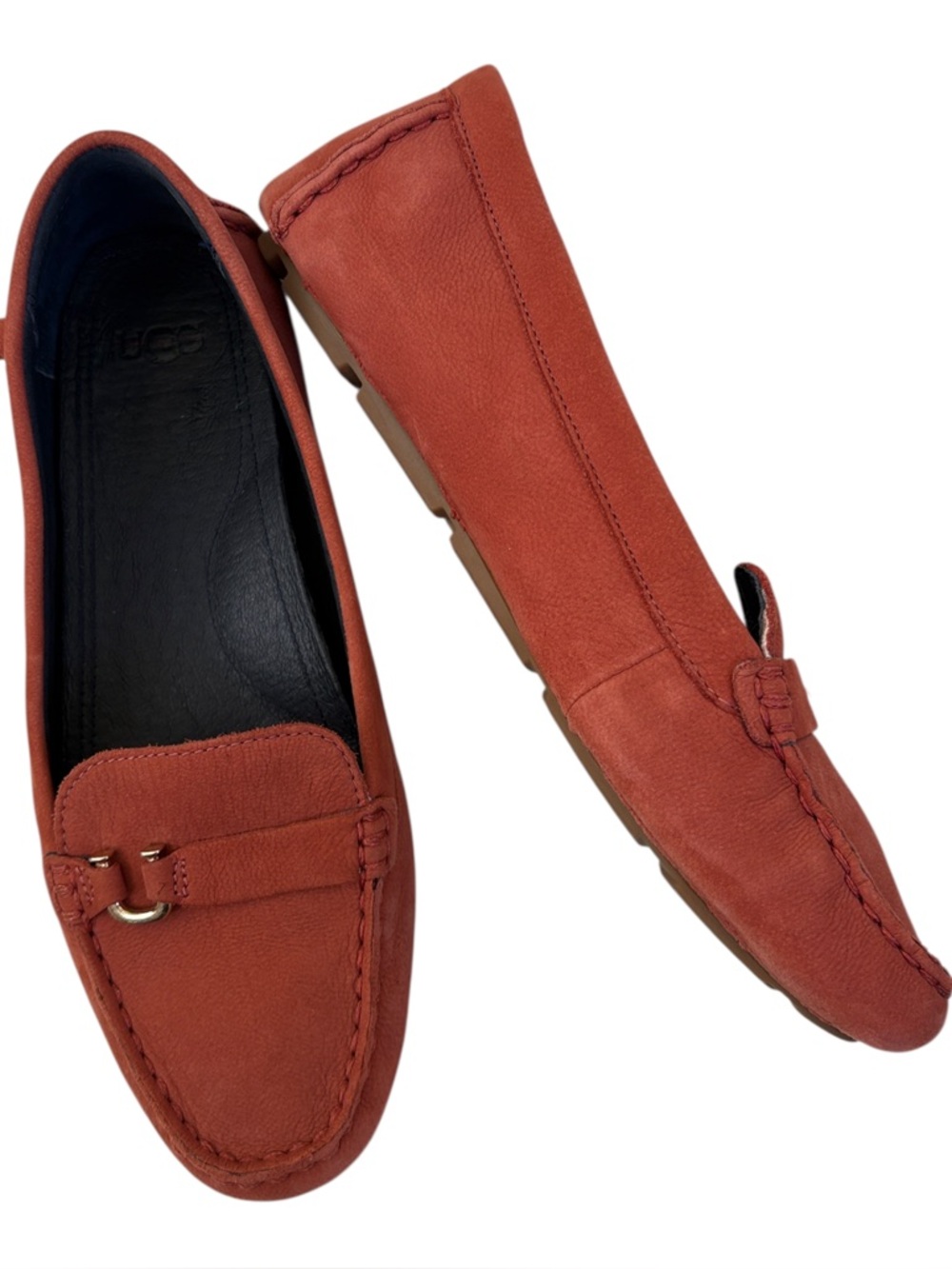 EUC UGG Leather Callen Loafers Size 8